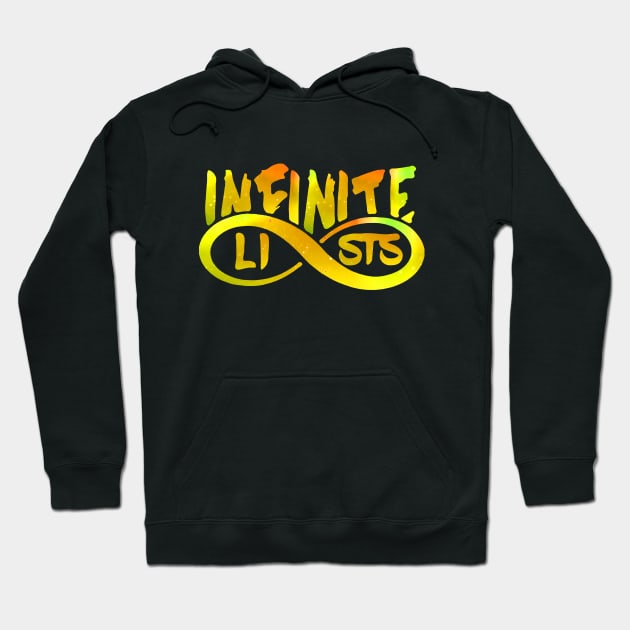 infinite lists merch Hoodie by NewMerch